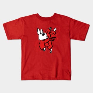 Kicking Bunny! Kids T-Shirt